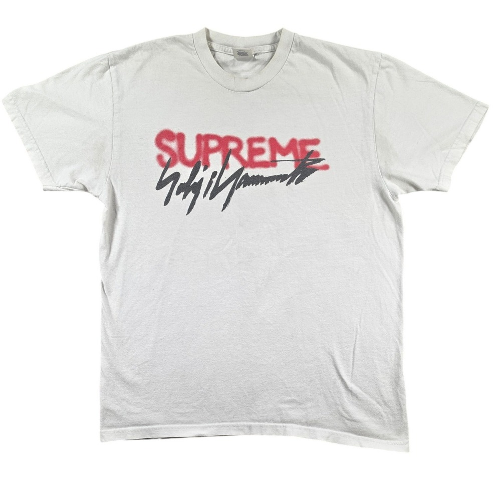 Supreme Yohji Yamamoto Streetwear Graphic‎ Tee White Mens Medium Shirt Logo